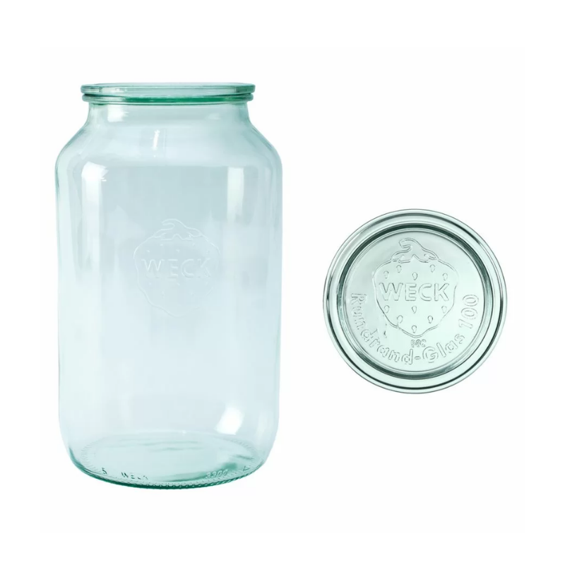 Zavařovací sklenice WECK Cylindric s víčkem 3000 ml 4 ks