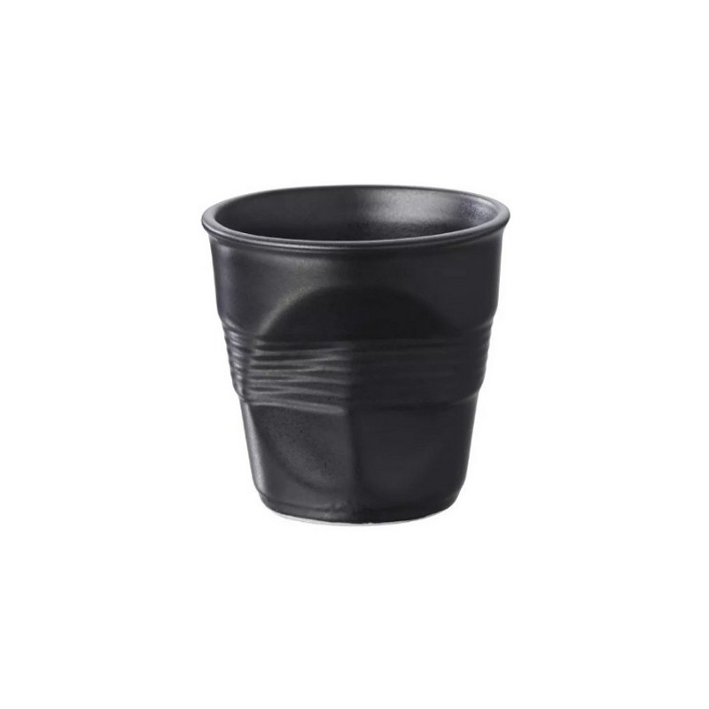 Revol Froissés pohárek 8 cl, černý saténový | REV-001640