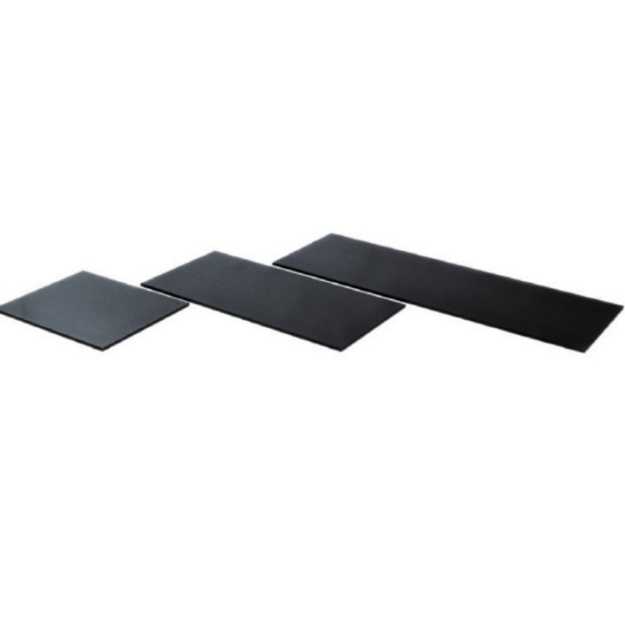 Deska tvrzené tmavé sklo 42 × 10 cm