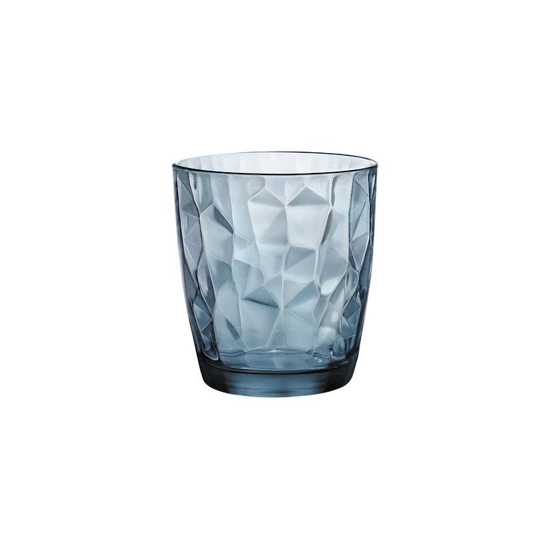 Bormioli Rocco Sklenice na vodu 30 cl Diamond – modrá | BR-350220