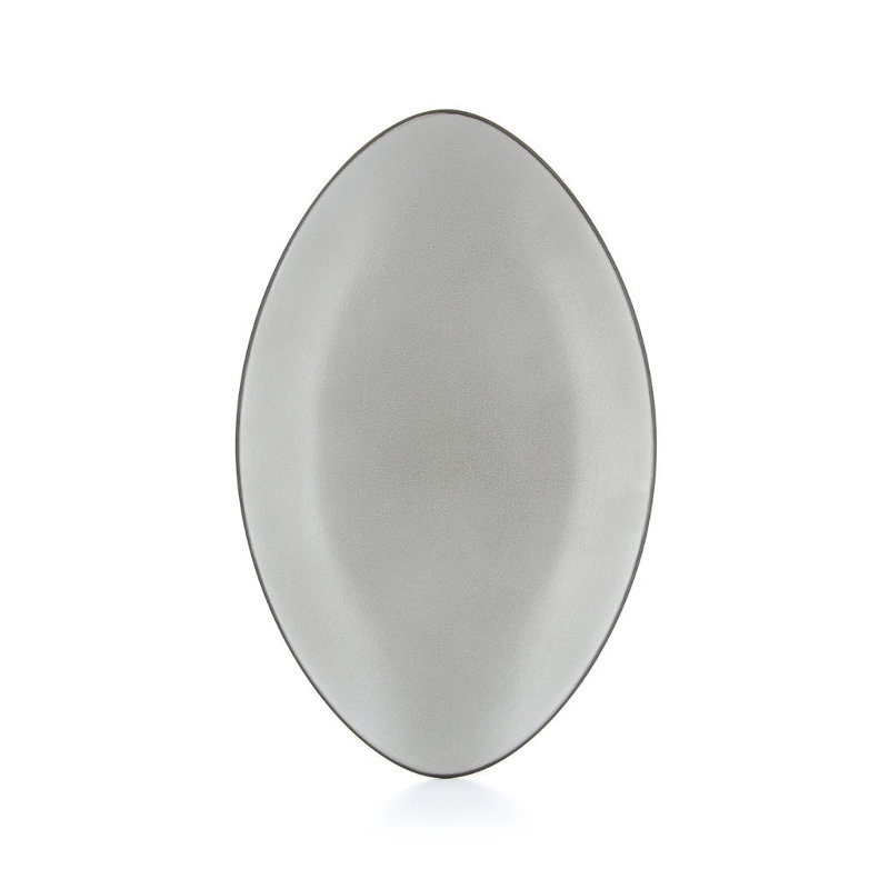Revol Talíř oválný 35 × 22,3 cm – šedý | REV-649555