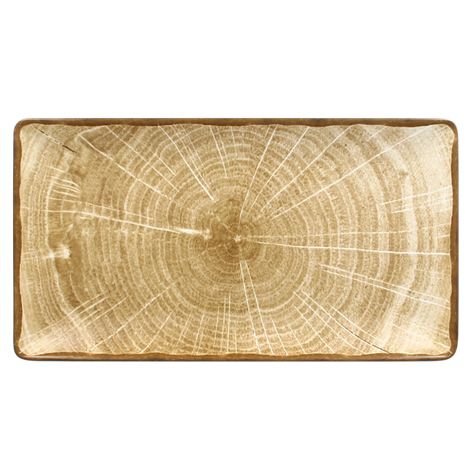 RAK Woodart talíř obdélný 33,5 × 18,1 cm – mechově zelená | RAK-WDEDRG33MG