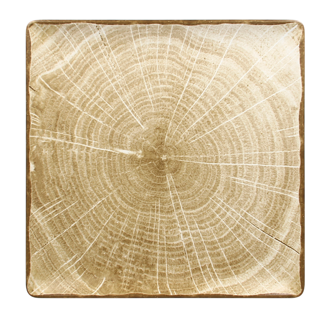 RAK Woodart talíř čtvercový 30 × 30 cm – mechově zelená | RAK-WDEDSQ30MG