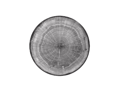 RAK Woodart talíř dezertní coupe 15 cm – šedá | RAK-WDNNPR15BG