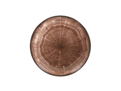 RAK Woodart talíř dezertní coupe 15 cm – tmavě hnědá | RAK-WDNNPR15OB
