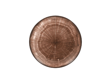 RAK Woodart talíř mělký coupe 21 cm – tmavě hnědá | RAK-WDNNPR21OB