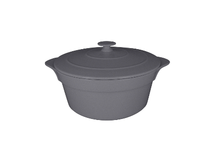 RAK Chef's Fusion hrnec s poklicí pr. 16 cm, šedý | RAK-CFRD16GY