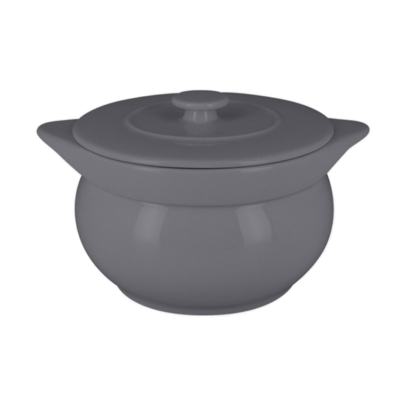 RAK Chef's Fusion terina na polévku s víkem 115 cl, šedá | RAK-CFST15GY