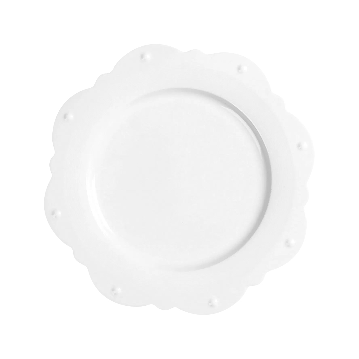 RAK White Gold talíř kulatý Scallop pr. 33 cm – Princess | RAK-GDSP33