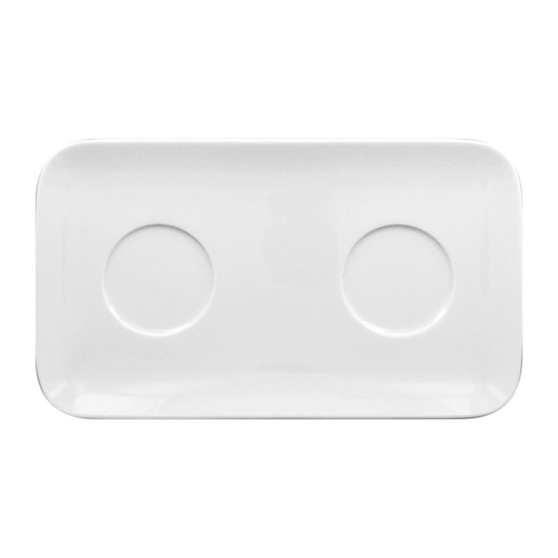 RAK Talíř obdélníkový 31 × 18 cm, 2 důlky | RAK-AURT31IN2
