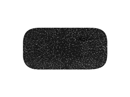 RAK Talíř obdélníkový 22 × 11 cm, černá | RAK-IPAURPM22