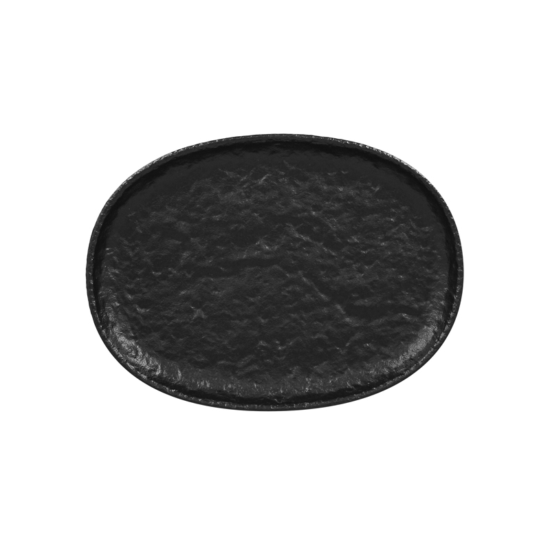 RAK Talíř oválný 25 × 18,5 cm – černá | RAK-RKOP25