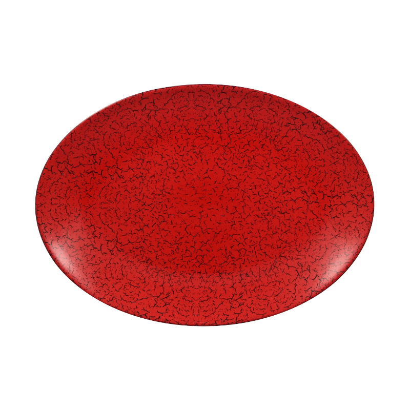 RAK Ruby talíř oválný 36 × 27 cm – červená | RAK-RBNNOP36