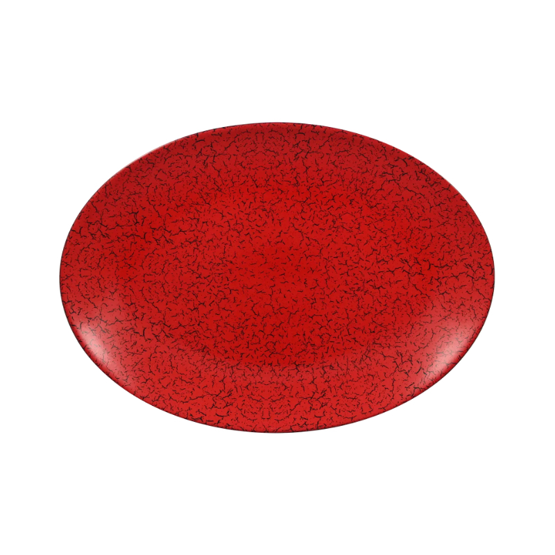 RAK Ruby talíř oválný 32 × 23 cm – červená | RAK-RBNNOP32