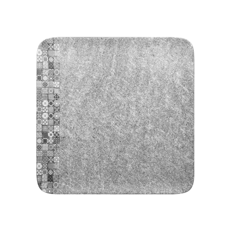 RAK Splednour talíř čtvercový 33 × 33 cm – šedá | RAK-SRAUSP33