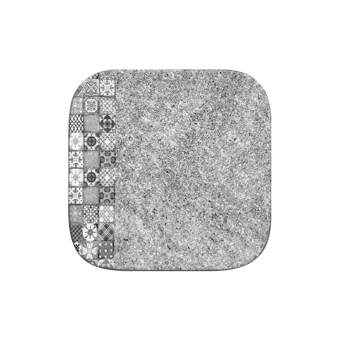 RAK Splendour talíř čtvercový 15 × 15 cm – šedá | RAK-SRAUSP15