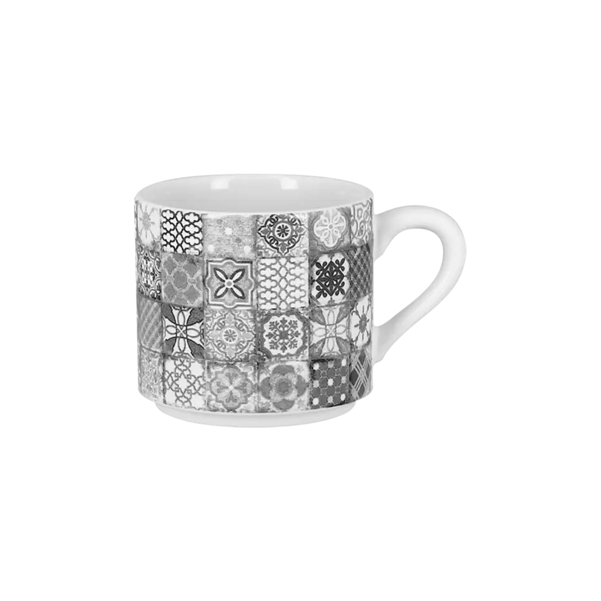 RAK Splendour šálek na espresso s uchem 11 cl – šedá | RAK-SRMSCU10