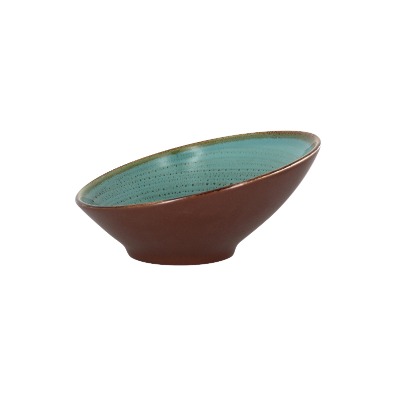 RAK Twirl miska zkosená 22 cm – lagoon | RAK-TWBUBA22LA