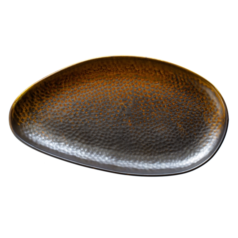 Mělký talíř FIRE 33x18 cm