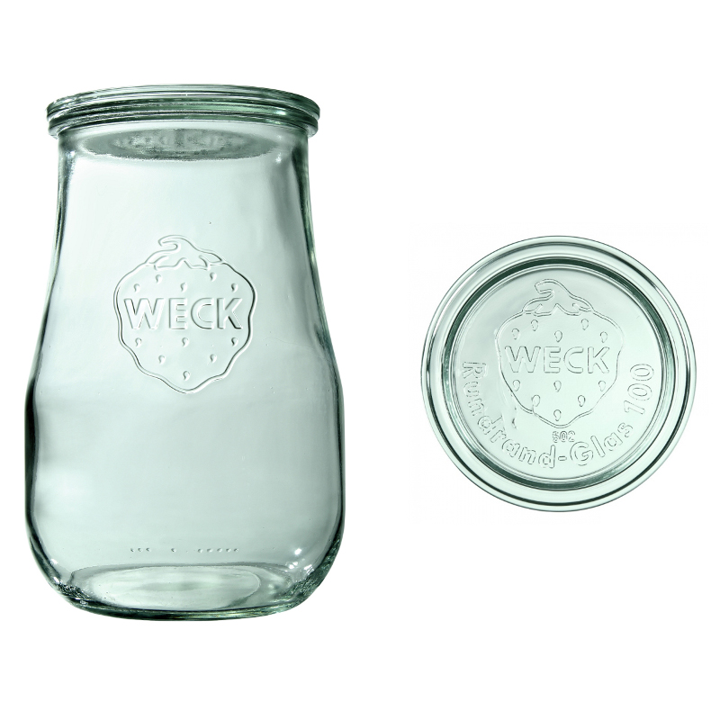 Zavařovací sklenice WECK Tulip s víčkem 1750 ml 4 ks
