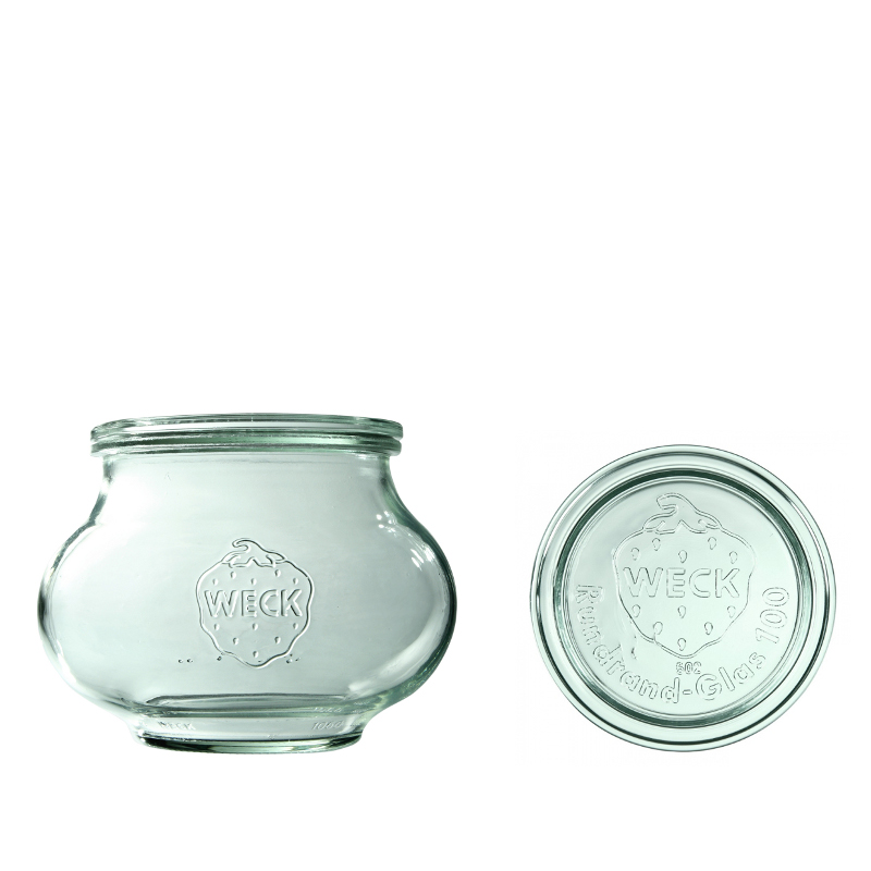 Zavařovací sklenice WECK Deco s víčkem 1062 ml 4 ks