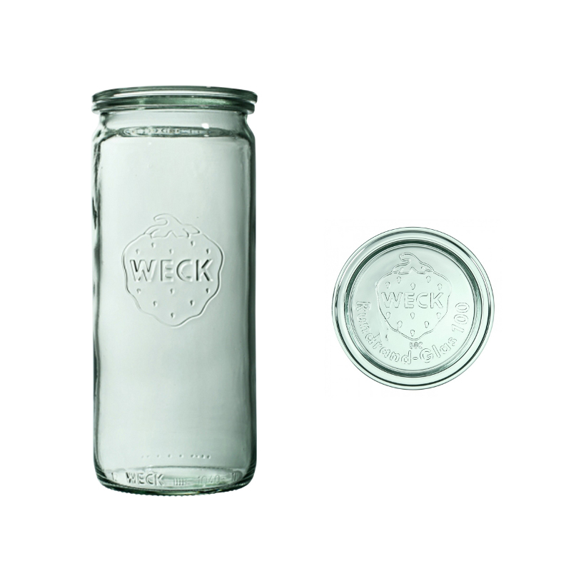 Zavařovací sklenice WECK Cylindric s víčkem 1590 ml 6 ks
