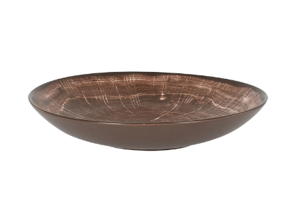RAK Woodart talíř hluboký pr. 23 cm – tmavě hnědá | RAK-WDBUBC23OB