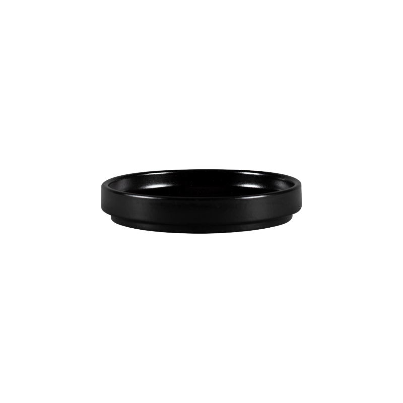 RAK Nordic talíř mělký bez okraje pr. 12 cm, černý | RAK-NOLD12BKM