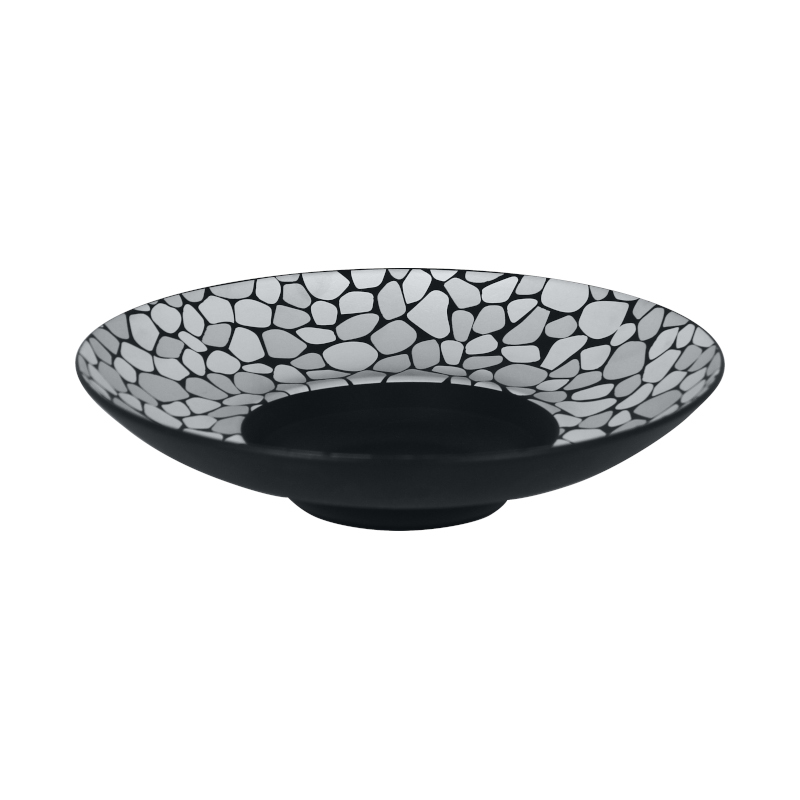 RAK Cobbles talíř hluboký gourmet pr. 29 cm, stříbrný | RAK-CBFDGD29
