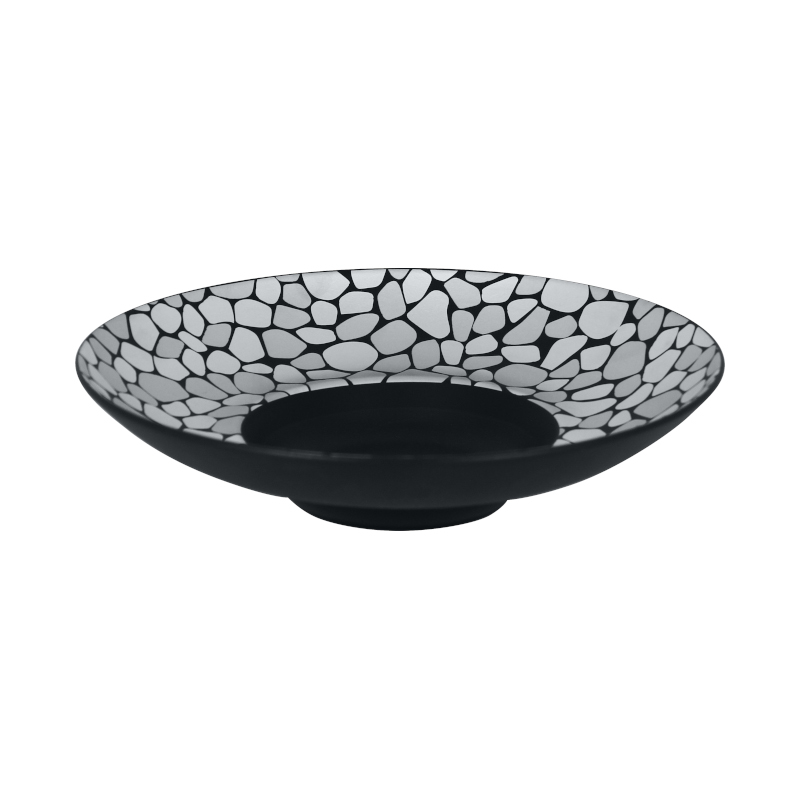 RAK Cobbles talíř hluboký gourmet pr. 26 cm, stříbrný | RAK-CBFDGD26