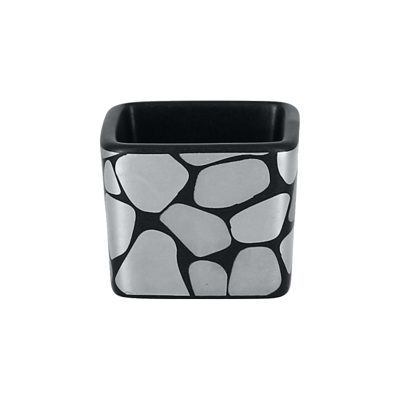 RAK Cobbles nižší kostka 5 × 4,5 cm, stříbrná | RAK-CBOPSD02