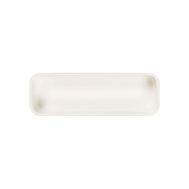 RAK Fractal talíř hluboký obdélníkový 24 × 8,5 cm, bílý | RAK-FTRTD24