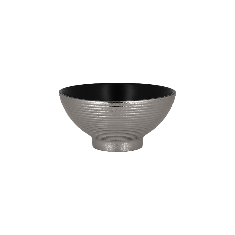 RAK Metalfusion miska vroubkovaná pr. 12 cm, stříbrná | RAK-MFEVBI12SB