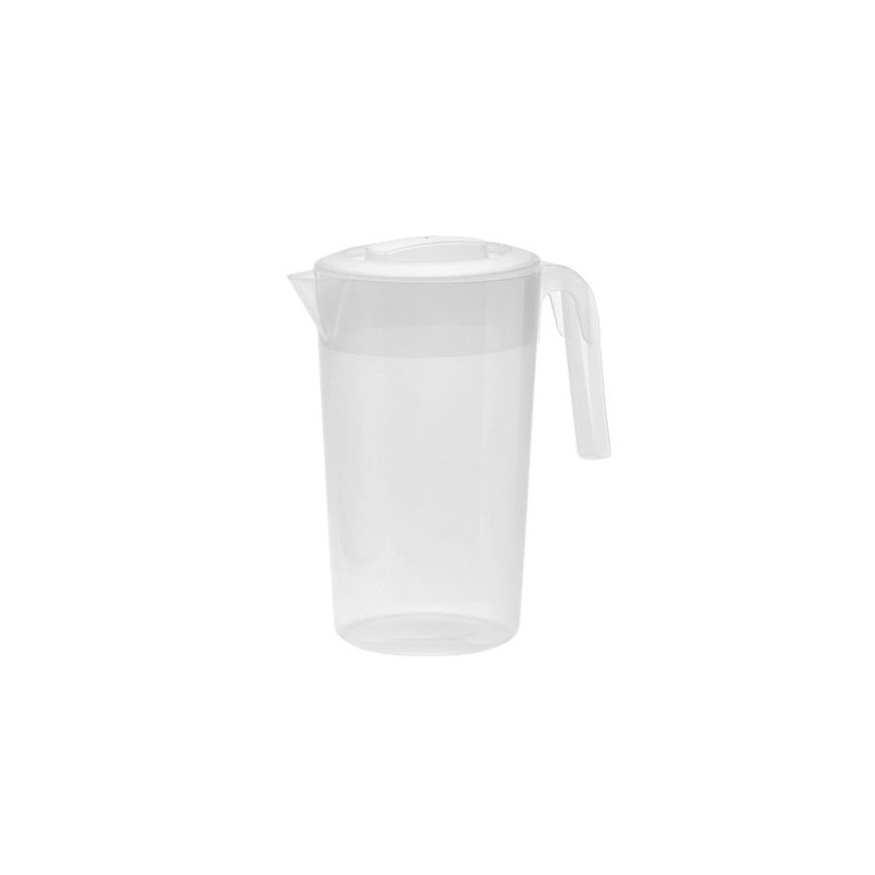 Džbán 2 l kulatý bílý, plast