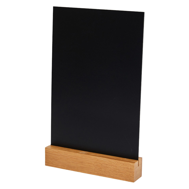Informační tabule, PVC 25 × 14,8 cm, dubový podstavec