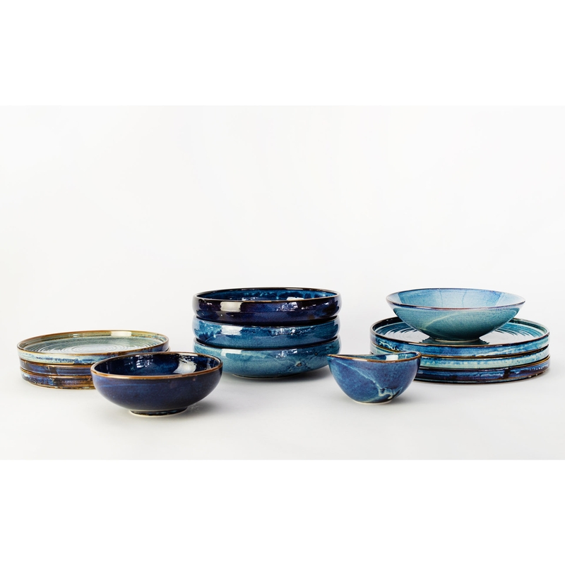 Deep blue talíř mělký pr. 25 cm