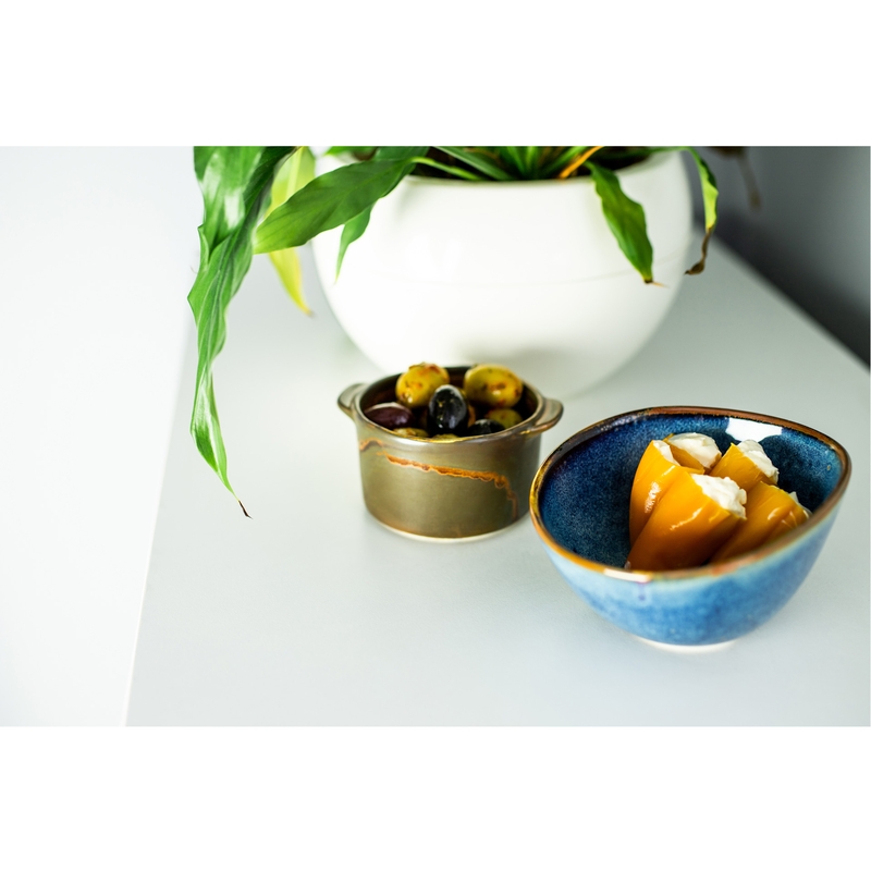 Deep blue ramekin 8,5 × 7,5 cm
