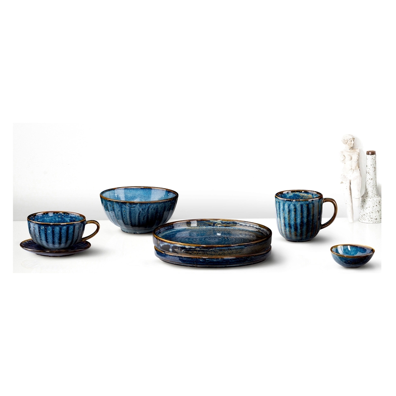 Deep blue miska 25 × 23 cm