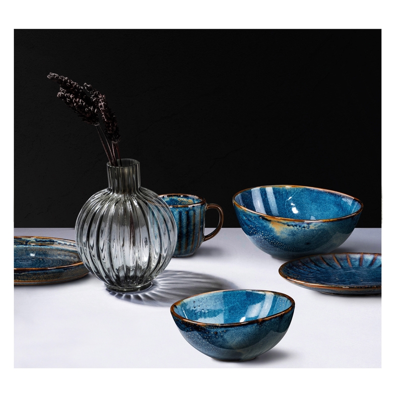 Deep blue miska 25 × 23 cm