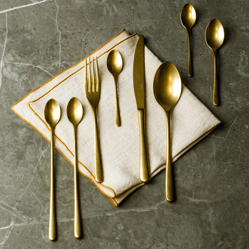 LUI Gold lžička na espresso 10,8 cm