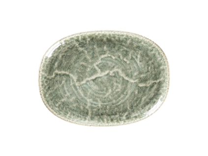 Krush talíř oválný 25 × 19 cm, zelený