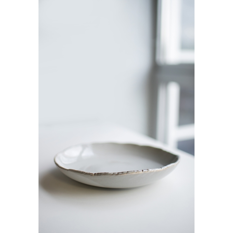 Samto talíř hluboký pr. 25 cm, šedý
