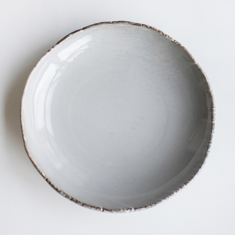 Samto talíř hluboký pr. 25 cm, šedý