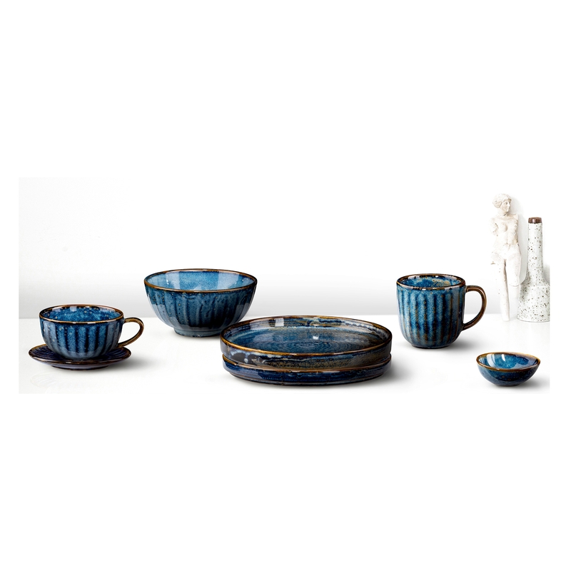 Deep blue talíř mělký pr. 30 cm