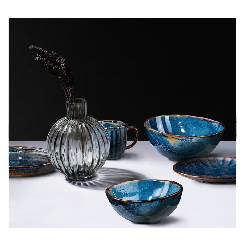 Deep blue talíř mělký pr. 30 cm