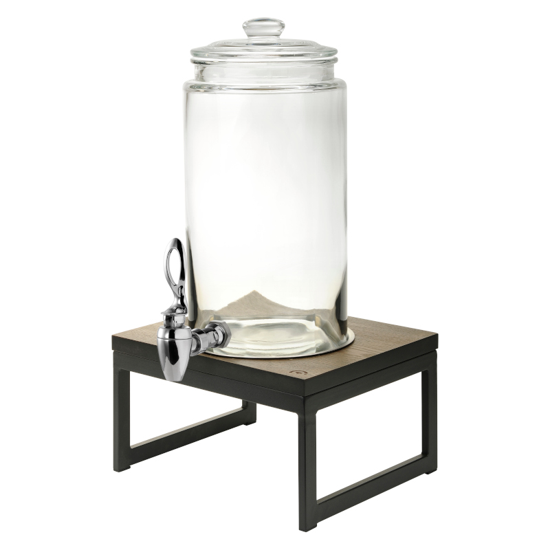Dávkovač skleněný s podstavcem, 287,5x296,2x523 mm, 5,7 l