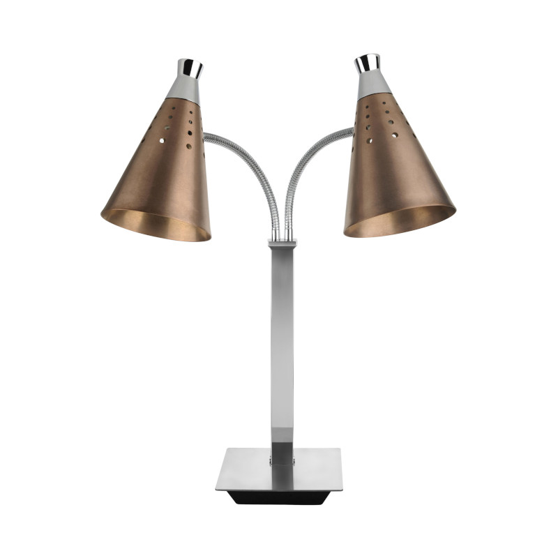 T-Collection ohřívací lampa dvojitá flexibilní, bronzová, 230 V
