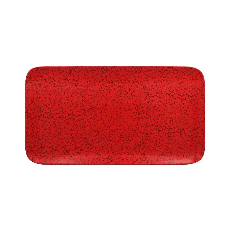 RAK Ruby talíř obdélníkový 38 × 21 cm – červená | RAK-RBAURP38