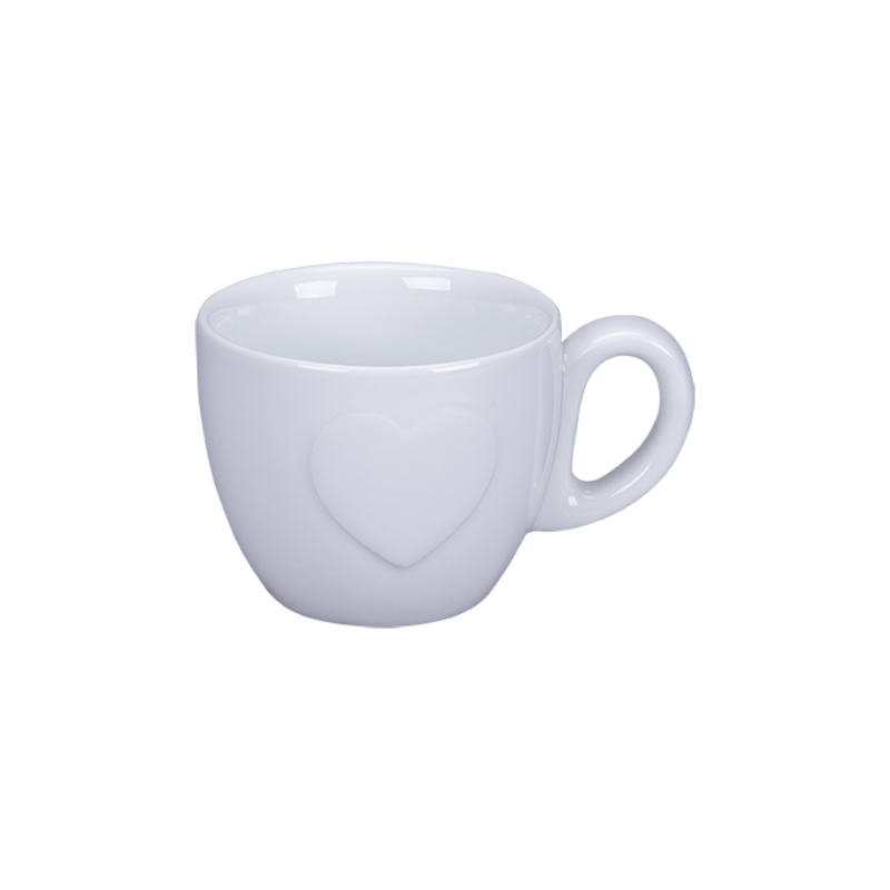 Cliché šálek na espresso 9 cl, bílý