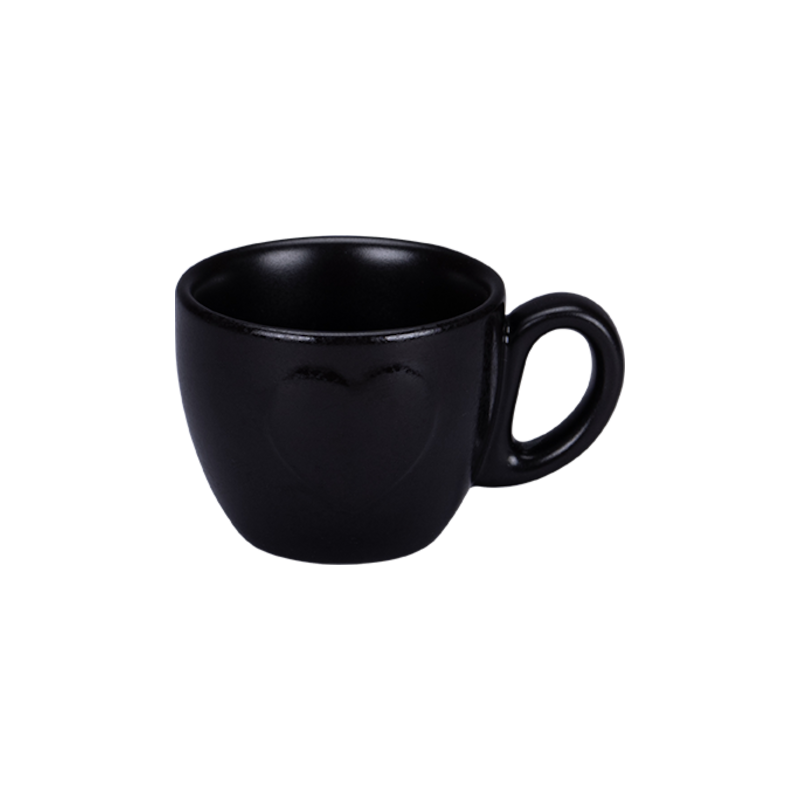 Cliché šálek na espresso 9 cl, černý